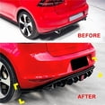thumbnail image 3 of Rear Bumper Diffuser Lip with / no LED Brake / Parking Indicator Light for Volkswagen Golf 7 MK7 2013-2016 Base Version, 3 of 5