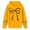 Yellow, variant on Hoodies For Girls With Print Kids Pullover Top Featuring Drawstring For Holiday Season Festive Graphic Hoodie For Children Everyday Wear