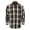 35 - Black / White / Red, variant on Men's Long Sleeve Plaid Shirt