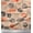 Light Peach, variant on Soimoi Silk Fabric Grains & Fish Food Print Sewing Fabric Yard 42 Inch Wide