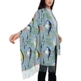 thumbnail image 4 of Sigee Various Wild Sea Fish for Scarf for Women Winter Warm Scarfs with Fringe, 4 of 8
