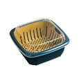 thumbnail image 2 of Cheer.US 2-in-1 Kitchen Strainer/Colander & Bowl Sets, Large Plastic Washing Bowl and Strainer, Detachable Colanders Strainers Set, Space-Saver, for Fruits Vegetable Cleaning Washing Mixing, 2 of 7