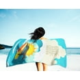 thumbnail image 3 of Surfer Dog Black Great Dane Premium Beach Towel 30 in x 60 in, 3 of 5