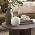 thumbnail image 2 of Bouclair Vase de Table Rond en Céramique Blanc, 2 of 6