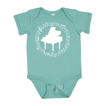 

Inktastic Piano Teacher or Student Music Instrument Gift Baby Boy or Baby Girl Bodysuit