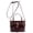 Brown, variant on Women's Top Handle Satchel Handbag PU Purse Bucket Shoulder Bag with Crossbody Strap, Trendy Crossbody Bag, Brown