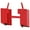 Red, variant on Universal Skid Steer Quick Tach Conversion Adapter Mount Plate Attach Adapter, for Bobcat Kubota, 9.8'' Adjustable Cross Brace, 4000 LBS Weight Capacity, Skid Steer