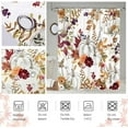 thumbnail image 5 of Fall Boho Shower Curtain Rustic Autumn Harvest Pumpkins Leaves Floral Shower Curtain Farmhouse Fall Thanksgiving Shower Curtains, 5 of 7