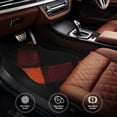 thumbnail image 4 of General 4pc Car Floor Mat Water Resistant Dust Resistant Slip Elastic Soft Easy To Install Used On Most Cars Truck Cargo Suv Argyle Plaid Darkorange_3, 4 of 6
