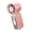 Pink, variant on Portable Handheld Fan Rechargeable Clear Shell Cooling Fan for Outdoor Activities, Travel, Working Easy to Carry