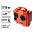 thumbnail image 4 of DemerBox DB2 Haut-Parleurs Sans Fil Étanche Portable Robuste Extérieur 40+ h Batterie, Orange, 4 of 7