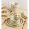 thumbnail image 5 of Ceramic Dinnerware Sets for 4, 12 Pieces Porcelain Lightweight Plates and Bowls Sets, Scratch Resistant Dish Set, Oven & Microwave & Dishwasher Safe, Beige, 5 of 7