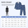 thumbnail image 4 of Fotbe Raccoon blue point Pijama de Hombre con Estampado de Manga Larga, Conjunto de 2 Piezas, Ropa de Dormir Suave y Cómoda con Bolsillos-Small, 4 of 7