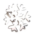 thumbnail image 5 of Aman Imports Set of 4 Silver Tone Snowflake Napkin Rings Holders Christmas Table, 5 of 7