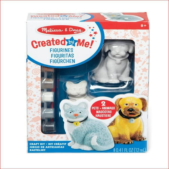 Melissa & Doug Pet Figurines, Resin animal figurines ready to decorate.