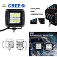thumbnail image 2 of Foglight Location Fit LED Pod Lights For 2005-07 Ford F250 F350 F450 Super Duty, Including (2) 3-Inch White 24W LED Cubic Lamps, Fog Area Mounting Brackets and Switch Wire Harness, 2 of 8