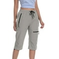 thumbnail image 6 of Tbopshirt Womens Quick Dry Pants Fashion Womens Casual Color Casual Elastic High Waist Wide Cropped Leg Loose Outdoor Fitness Running Climbing Trousers Pocket Pants, 6 of 9
