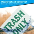 thumbnail image 3 of Unique Bargains Warning Sign 6x8", Aluminum Trash Only Sign Waterproof Rust Free Signs for Indoor Outdoor, 3 of 6