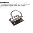 thumbnail image 4 of Uxcell 26mm Key Fob Hardware with Keychain Ring for Bag Webbing Wristlets Dark Nickel 40 Pack, 4 of 5