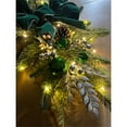 thumbnail image 6 of XEOVHV Christmas Staircase Wreath,Christmas Rattan Upside Down Tree Wall Hanging Door Hanging Restaurant Decoration, 6 of 9