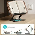 thumbnail image 3 of Adjustable Book & Computer Stand - 360° Rotating, Foldable | Reading Holder for Books, Tablets, Laptops in Office/School/Kitchen(Cannot rotate), 3 of 7