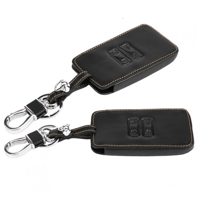 Estuche para llaves, funda de cuero para llavero de coche, funda para llave para Renault, materiales ecológicos