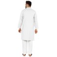 thumbnail image 4 of Atasi Indian Mens 2 Piece Kurta Pajama Set Henley NeckÂ&nbsp;Casual Long Kurta, 4 of 7