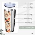 thumbnail image 3 of Cat Tumbler with Lid and Straw, 20 oz Stainless Steel Insulated Water Bottle Coffee Mug, Gifts for Cat Lovers, 3 of 3