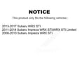 thumbnail image 2 of CMX Front Rear Disc Brake Rotors Kit for Car Subaru Impreza WRX STI K8-101409, 2 of 8