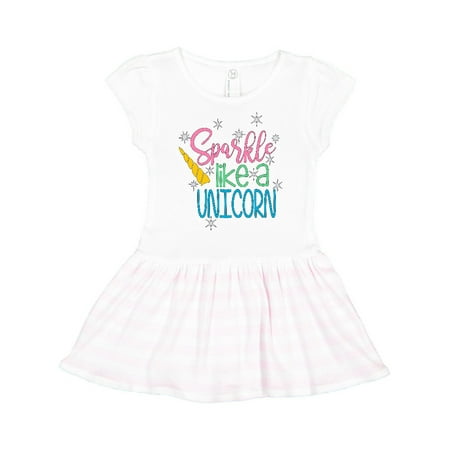 

Inktastic Sparkle Like a Unicorn Gift Toddler Girl Dress