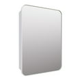 thumbnail image 4 of Glass Warehouse SC1-SQ-22X32-B Calla 22" X 32" Framed Single Door Medicine Cabinet - Black, 4 of 7