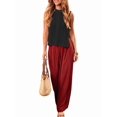 thumbnail image 3 of Women Crochet Tops Sleeveless Knit Sweater Vest Tank Top Black XL, 3 of 6