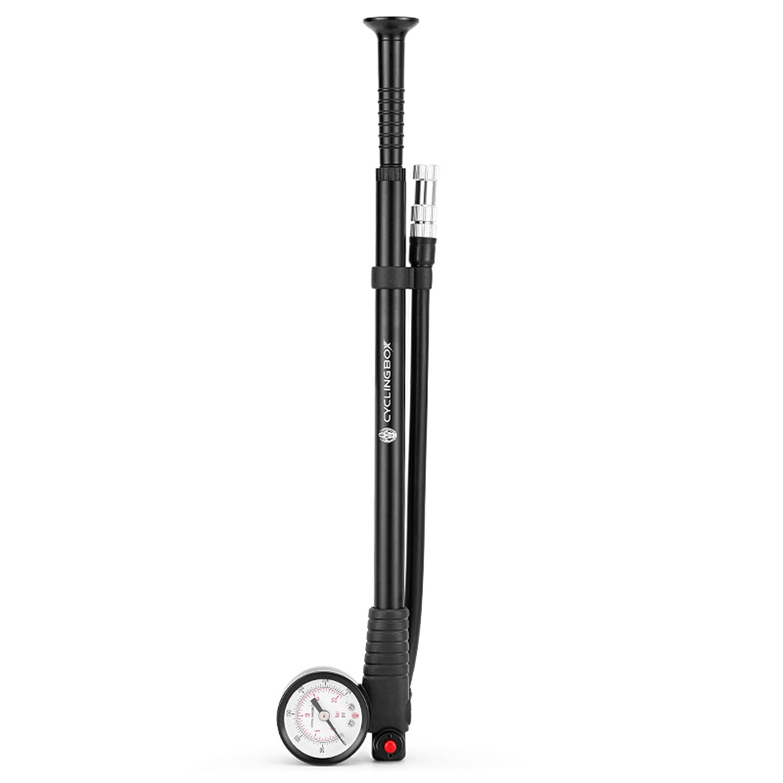 CYCLINGBOX 300PSI Shock Pump High Pressure Air Pump Presta Schrader