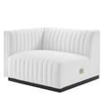 thumbnail image 4 of Modular Sectional Sofa Couch, White Black, Fabric, French Living Lounge Cafe Lobby Hospitality Restaurant, Modern Contemporary HB34025, 4 of 15