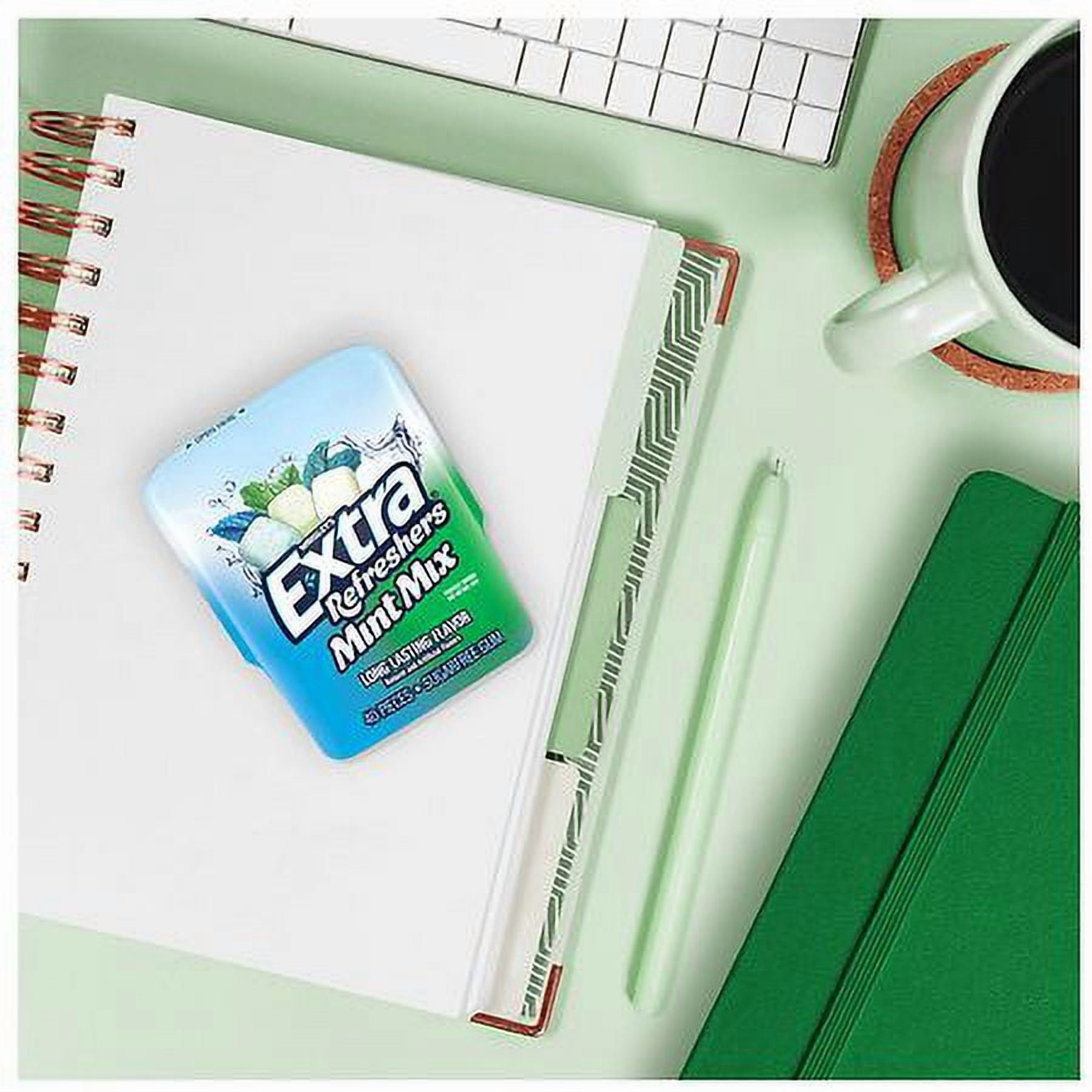 Extra Refreshers Mint Mix Gum Piece Bottle 40.0 ea Pack of 2