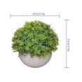 thumbnail image 2 of Bola de césped artificial en maceta, simulación de hierba, decoración de plantas, decoración de la mesa de la oficina en casa, hierba tipo 3, verde Advancent HA7593-06B, 2 of 6