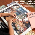 thumbnail image 4 of 1000-Piece Rotating Plastic Puzzle Board (30"x22" ) with 4 Color Drawers and Protective Mat, Portable Spinning Jigsaw Puzzle Table for Adults, 4 of 8