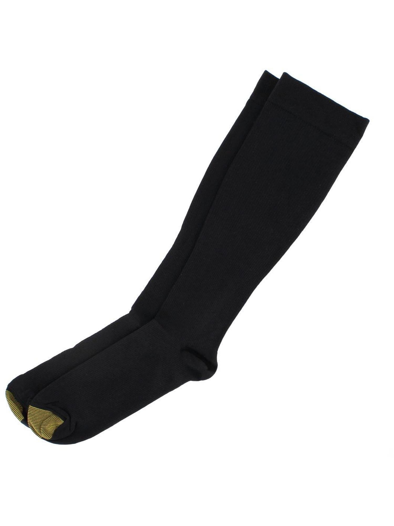 Men's GOLDTOE 3-Pack Mild Compression OTC Ribbed Socks