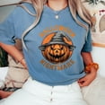 thumbnail image 6 of Halloween Nightmare Pumpkin T-Shirt, Scary Jack-O’-Lantern Graphic Tee with Witch Hat, Spooky Gothic Shirt, Horror Pumpkin Gift for Halloween, 6 of 7