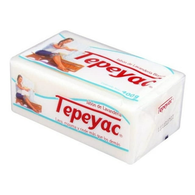 Jabón En Barra Tepeyac Blanco 400g Biodegradable Original