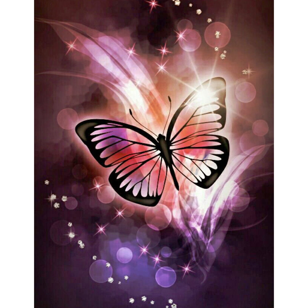 Diamond Painting 5D Embroidery Cross Stitch Home Art Craft Decor Butterfly WE 