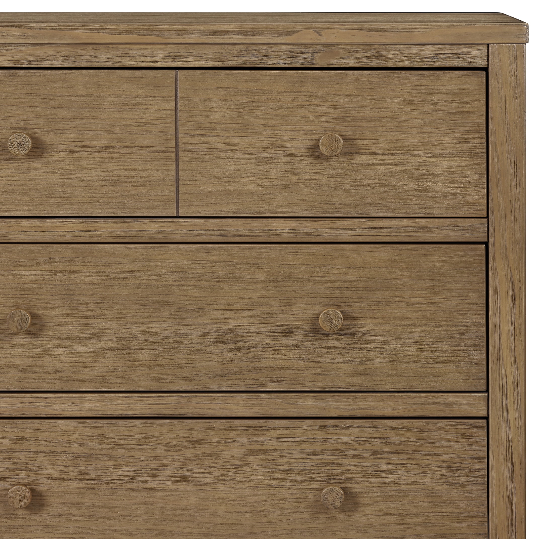 Delta Children Cambridge 3 Drawer Dresser with Interlocking Drawers, Rustic Acorn