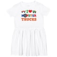 thumbnail image 3 of Inktastic I Love Trucks Girls Toddler Dress, 3 of 5