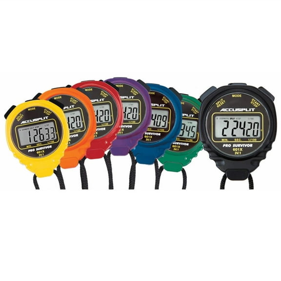 Accusplit A601X Pro Survivor Stopwatches with Special Million Cycle Switches