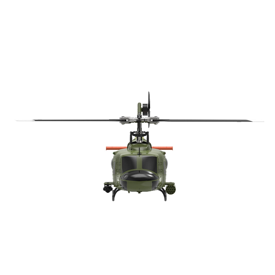 F07-V 6CH RC Helicopter, Flybarless UH-1 Huey Scale Model, 3D/6G Dual Mode Brushless Helicopter with Gyro Stabilization for Adults