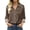 Brown, variant on Women's Satin Long Sleeve Shirt Women's Retro Flower Casual Printed Shirt Brown XXL