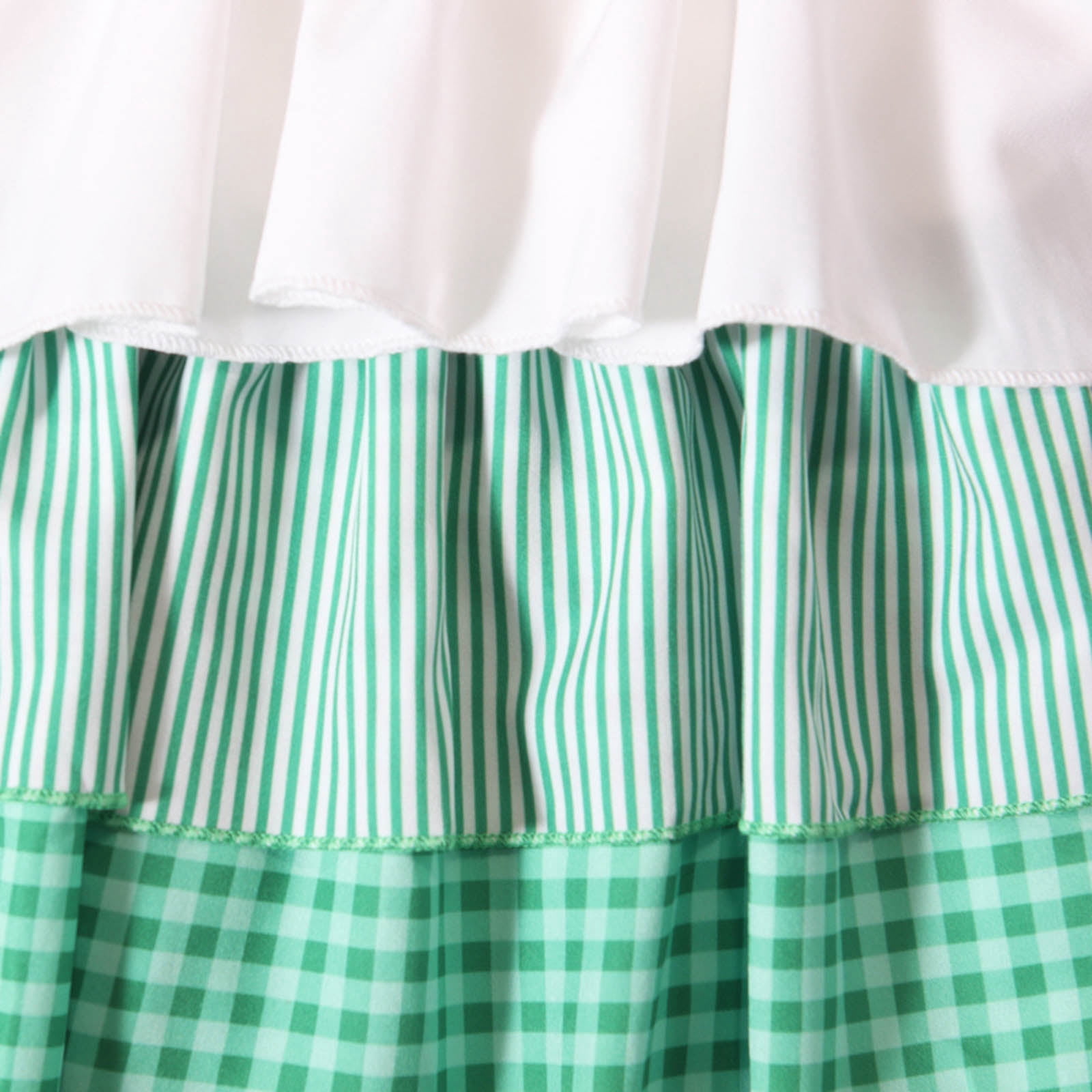 Staki Baby Girl St Patricks Day Outfit Baby Outfit Lover Girl Plaid Ruffle Sleeveless Tops Shorts Set Toddler St Patricks Daye Clothes 6-24M 2-4Y(Green,12-18 Months)