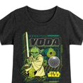 thumbnail image 3 of Star Wars - Digital Yoda - Toddler And Youth Girls Fitted Short Sleeve Tee, 3 of 5