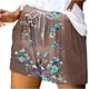 thumbnail image 1 of Mujeres Pantalones Cortos con Bolsillos Impresos Detalle Vendaje, Casual Y Suelto Ajuste Pantalones Cortos de las Mujeres para el Verano, 1 of 5