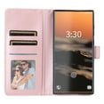 thumbnail image 2 of Nalacover for Samsung Galaxy A14 5G Wallet Case with Premium PU Leather Card Slots Holder Photograph Slot Cover, Soft Silicone Shockproof Magnetic Clasp Kickstand Wrist Strap Flip Case, Rosegold, 2 of 4